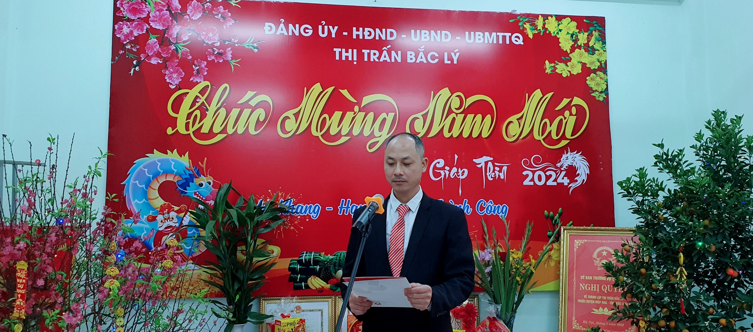 Chủ tịch UBND thị trấn Bắc Lý gửi lời chúc tết